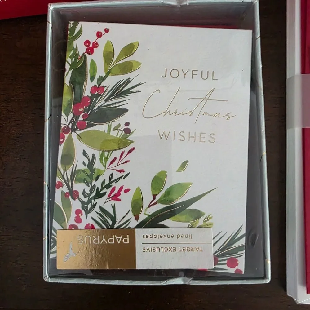 Lot of Papyrus Cards Greeting Note Christmas Cards New Holiday 4 boxes